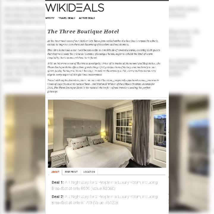 Three boutique hotel