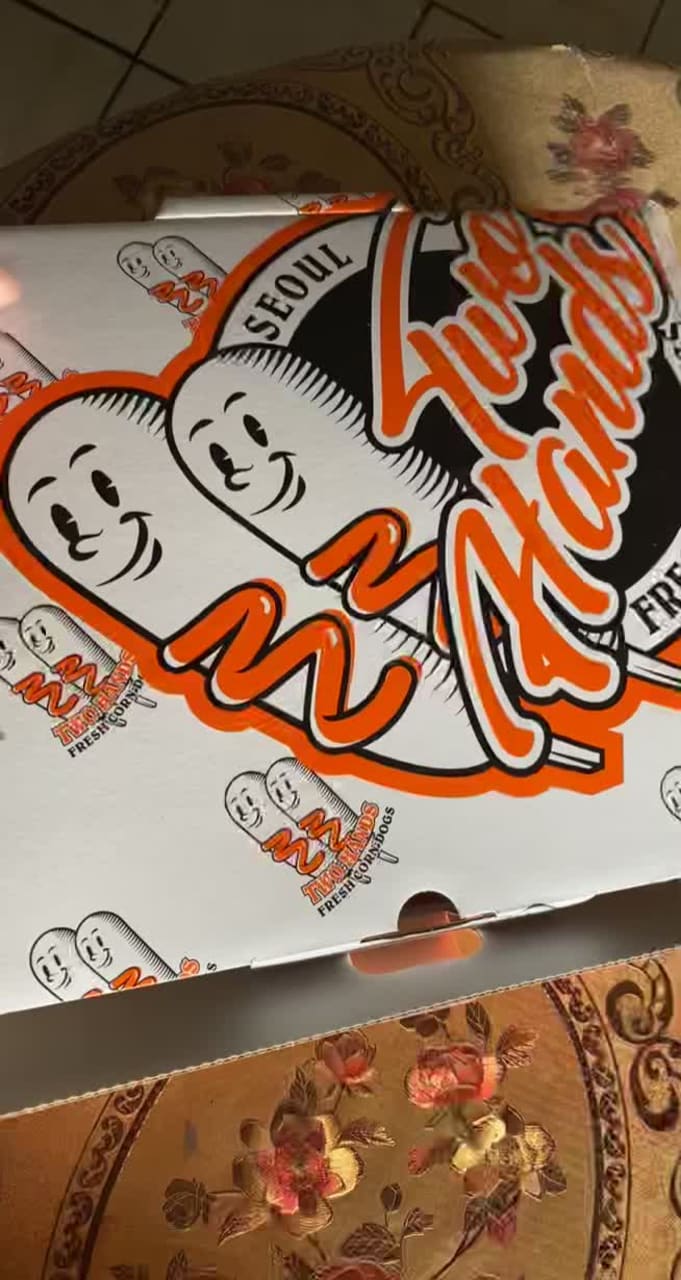 Two Hands Seoul Fresh Corn Dogs