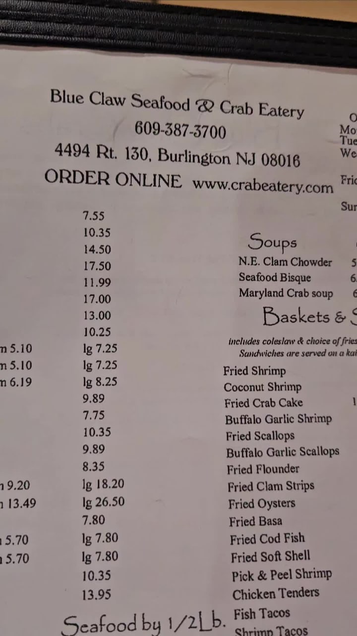 Blue Claw Seafood Restaurant