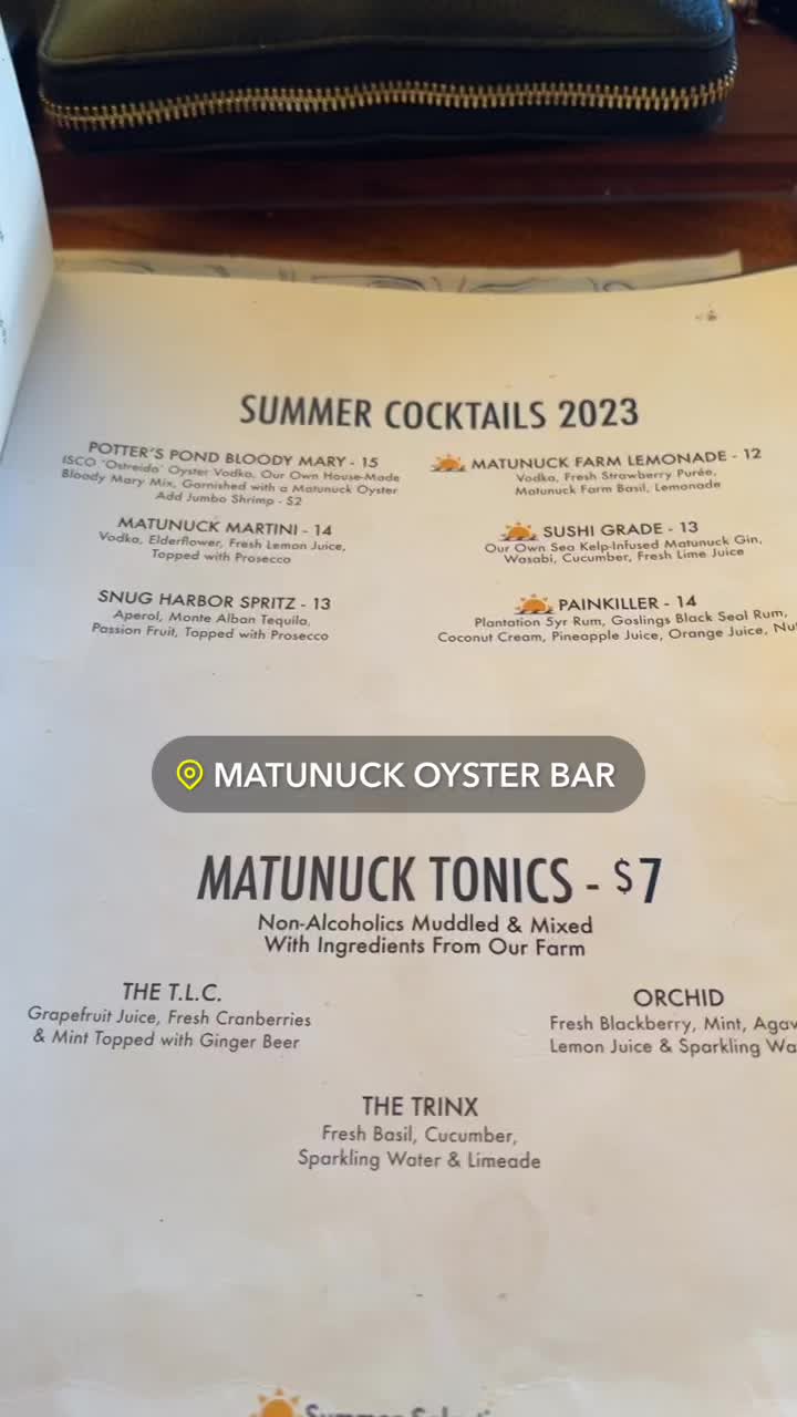 Matunuck Oyster Bar