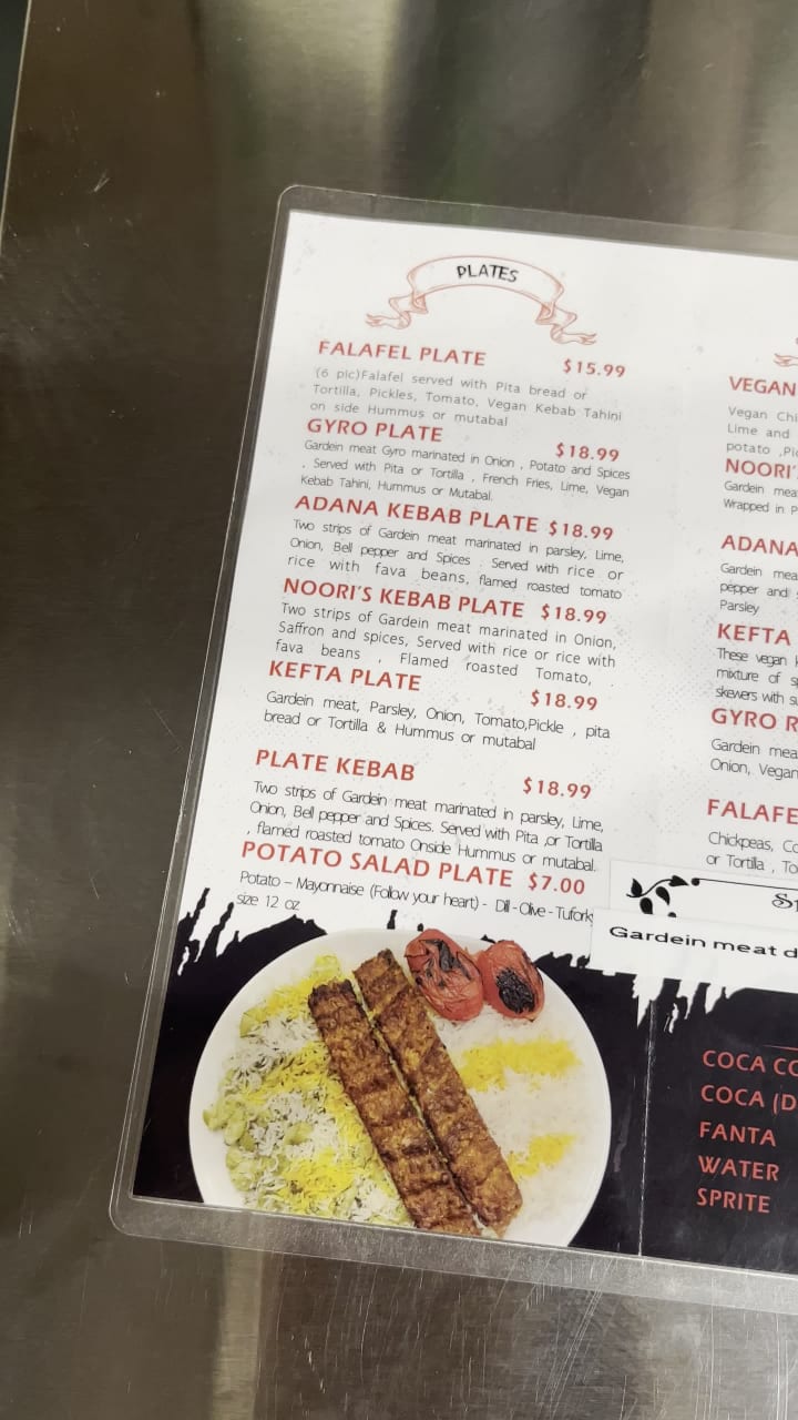 Vegan Kebab Mediterranean Grill
