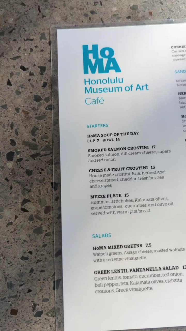 Video review of Honolulu Museum of Art Cafe