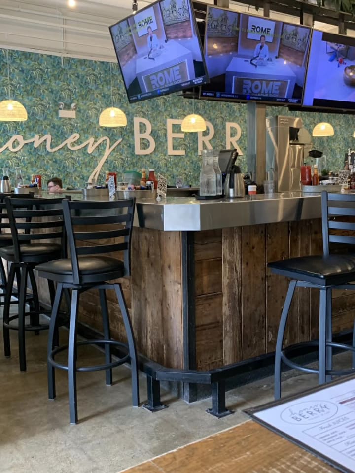 Honey Berry Pancakes + Cafe