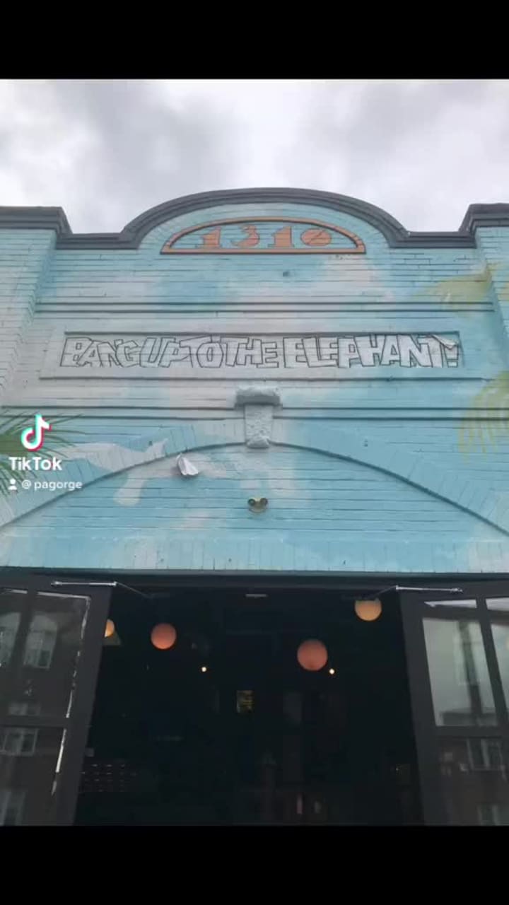 Bang up to the elephant