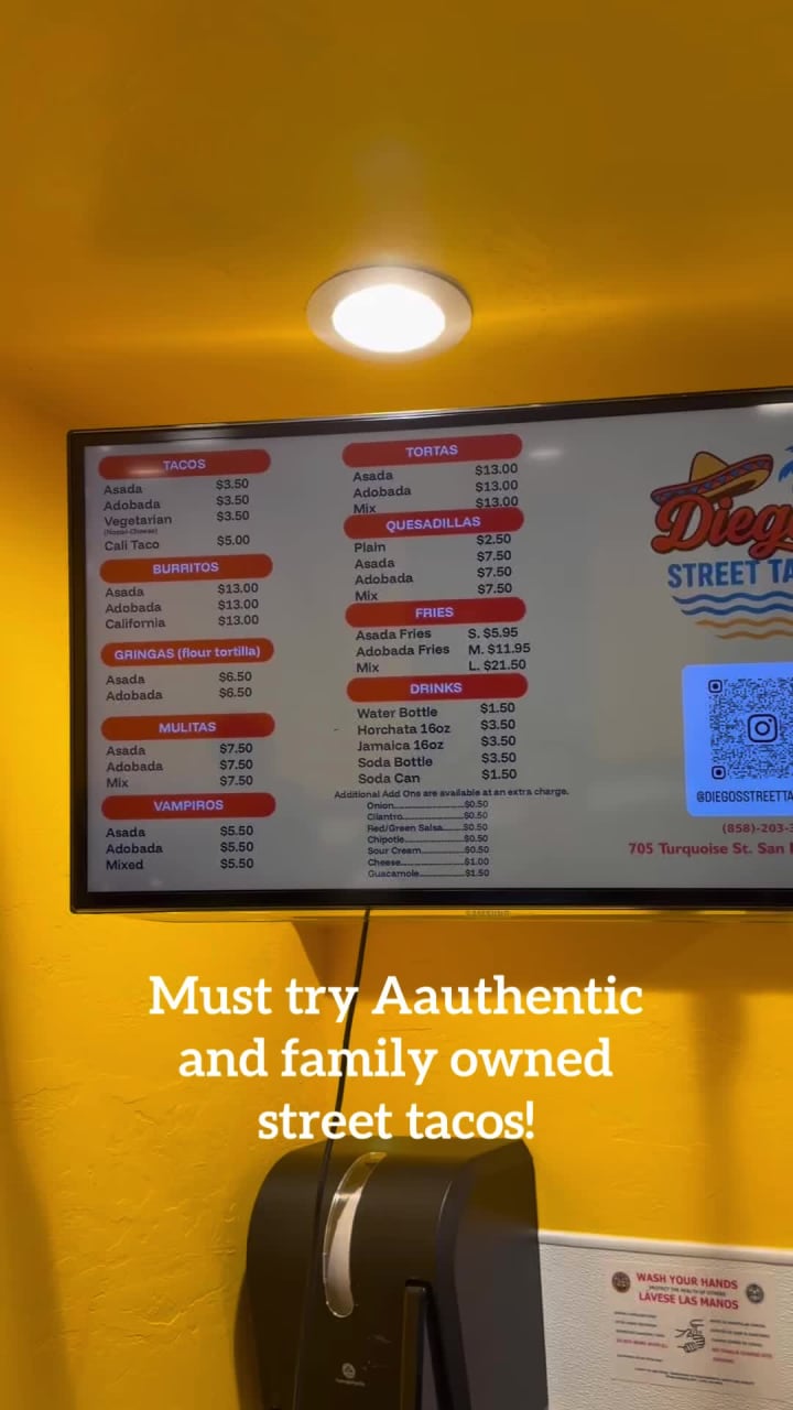 Diego’s street tacos