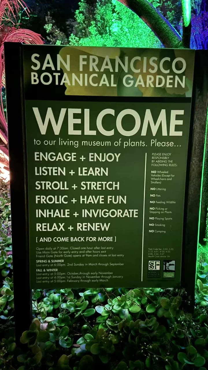 Video review of San Francisco Botanical Garden