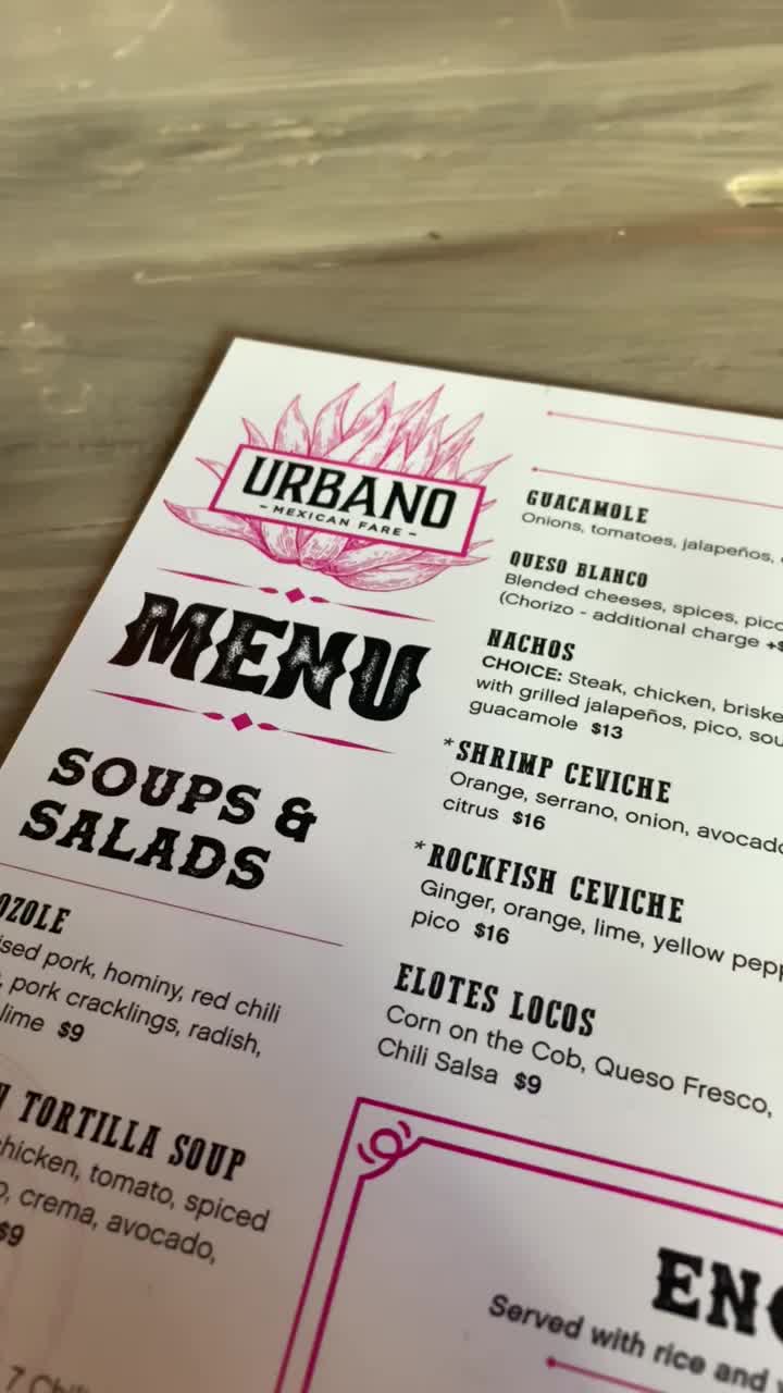 Video review of Urbano Tex-Mex Restaurant