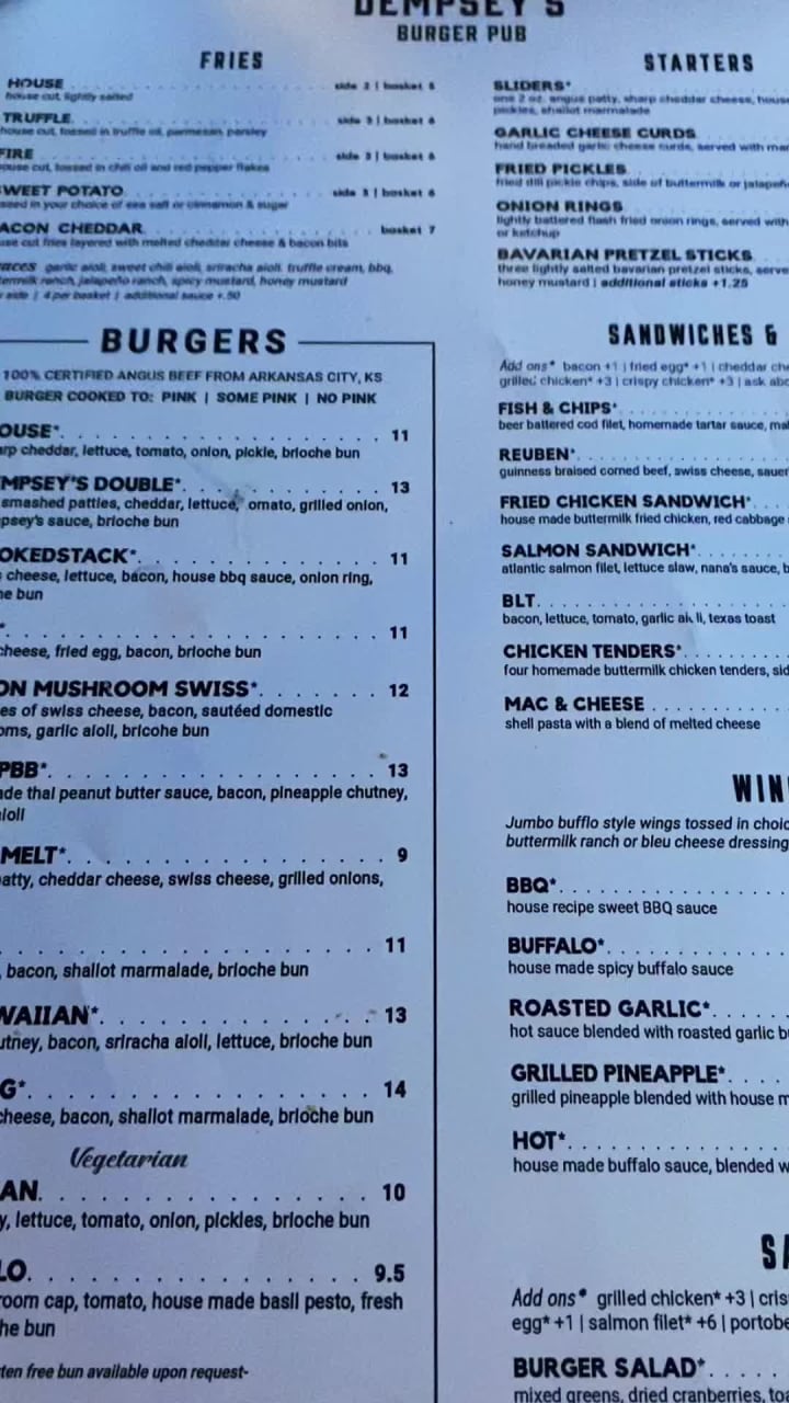 Dempsey's Burger Pub