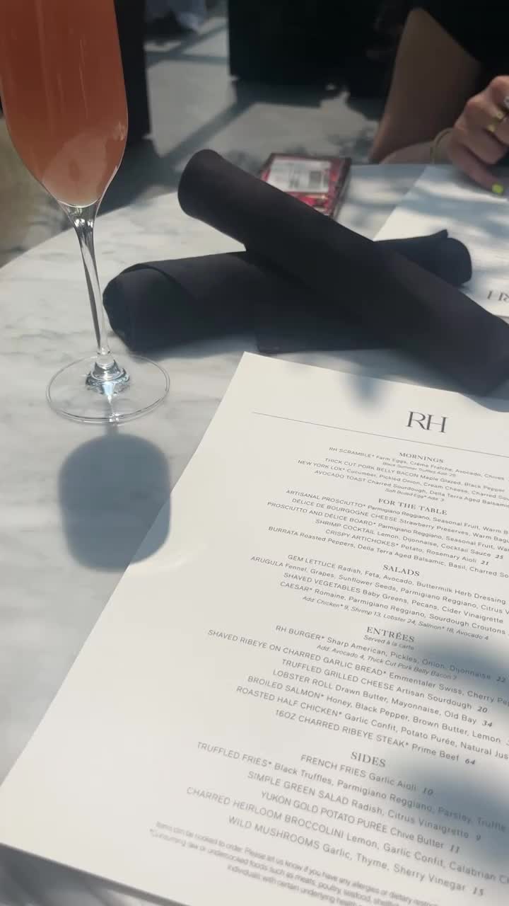 RH Rooftop Restaurant at RH Oak Brook