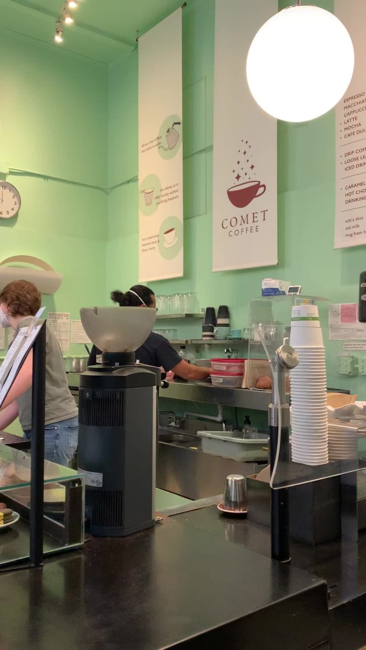 Video review of Comet Coffee