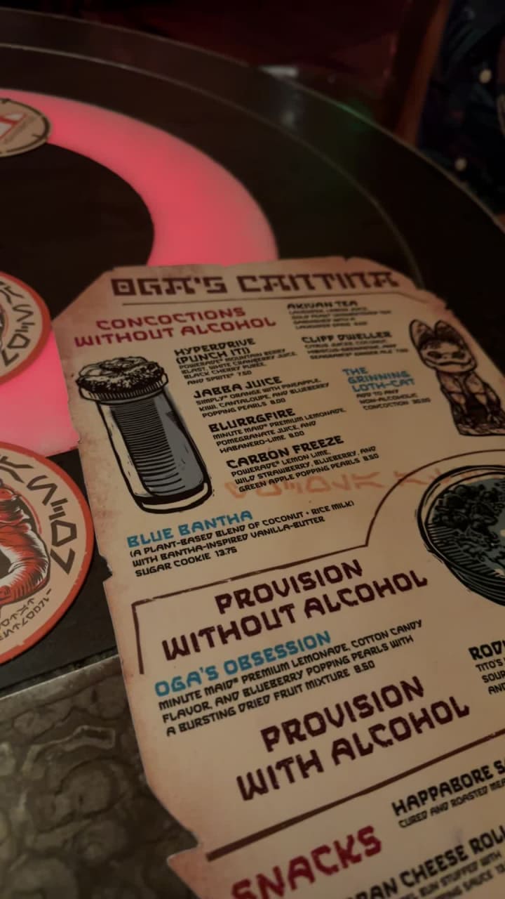 Oga's Cantina at the Walt Disney World Resort