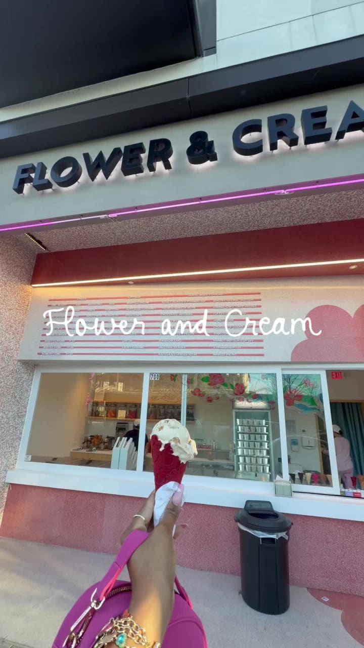 Flower and cream