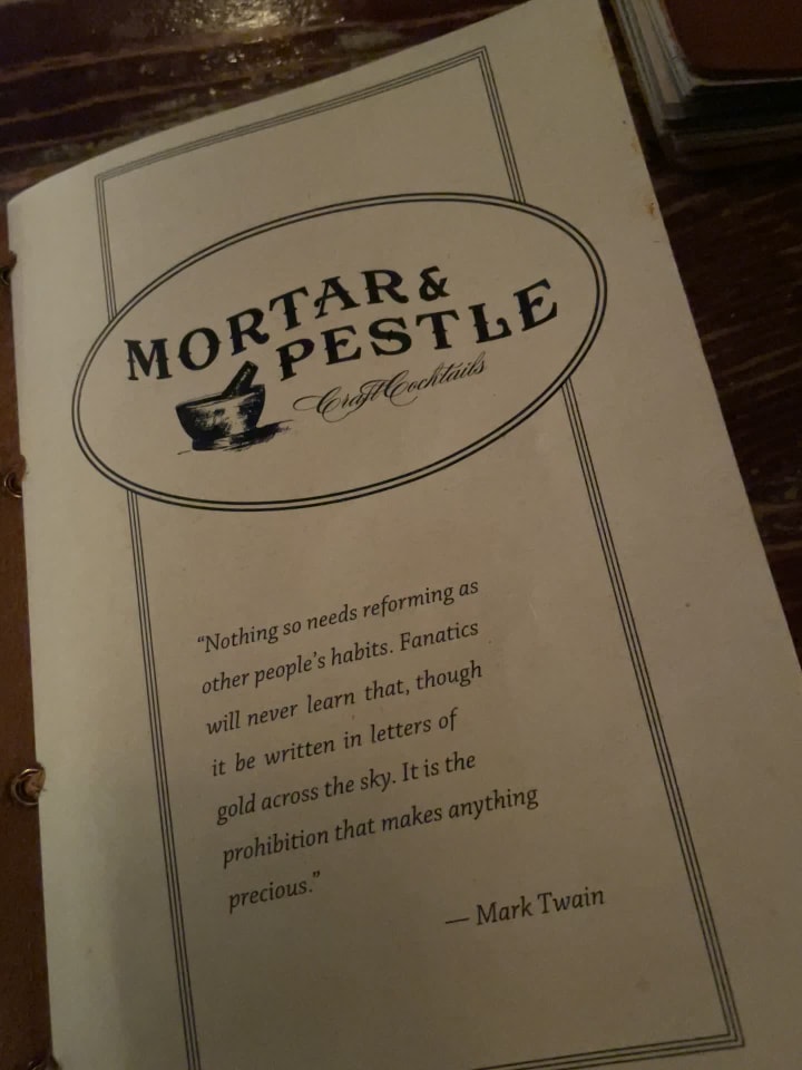 Video review of Mortar & Pestle Bar