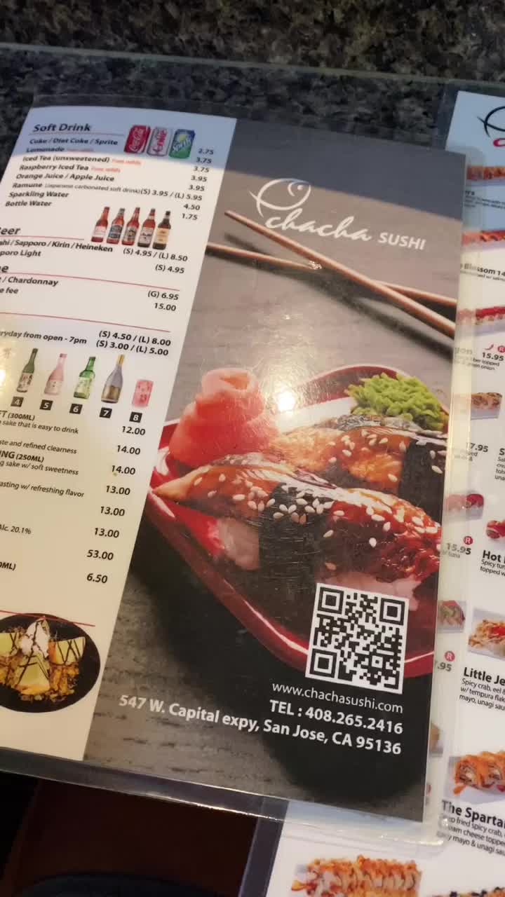 Video review of Cha CHA Sushi