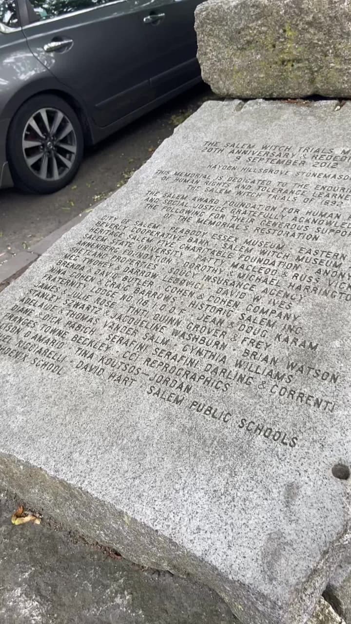 Salem Witch Trials Memorial